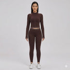 Conjunto Fitness c/ Casaco de Manga Comprida e Calções
