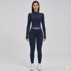 Conjunto Fitness c/ Casaco de Manga Comprida e Calções