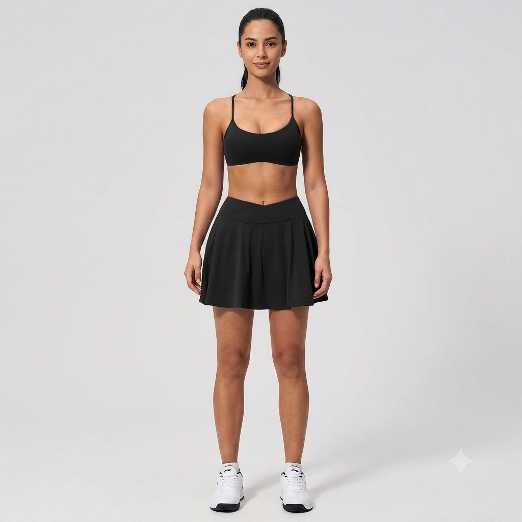 Halter Top & Wide-Leg Trousers