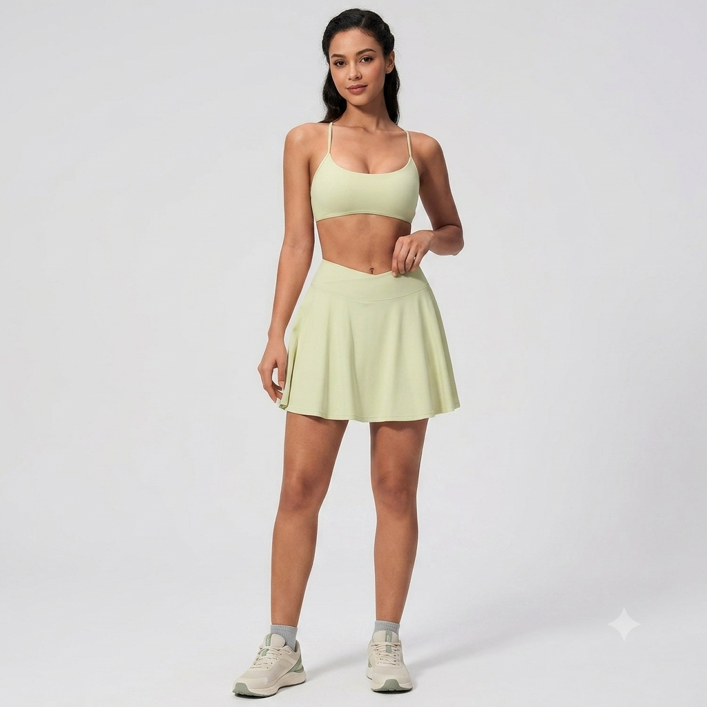 Halter Top & Wide-Leg Trousers