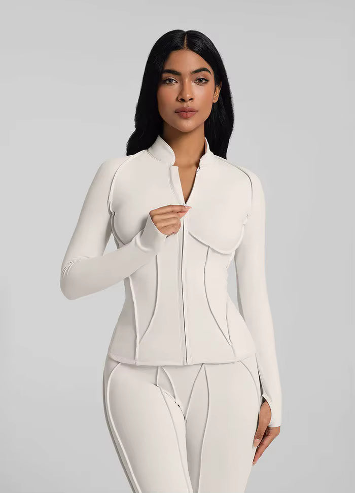 Top Long-Sleeve Zipper Jacket