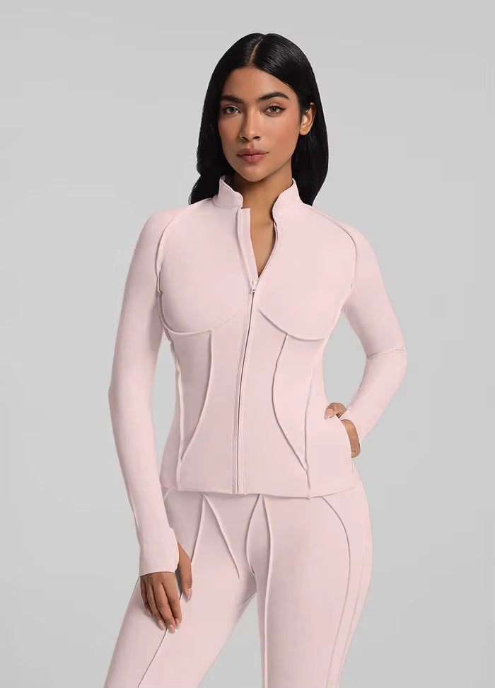 Top Long-Sleeve Zipper Jacket