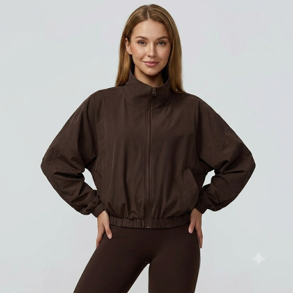 Cropped Jackets Long Sleeve Workout